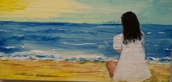 Jennifer Harrison | | Girl at beach | McATamney Gallery and Design Store | Geraldine NZ